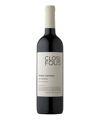 Clos des Fous Grillos Cantores is a bang for your buck Cabernet Sauvignon.