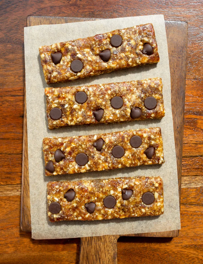 Homemade Chocolate Chip Katie Bars: A Healthy Energy Snack Recipe